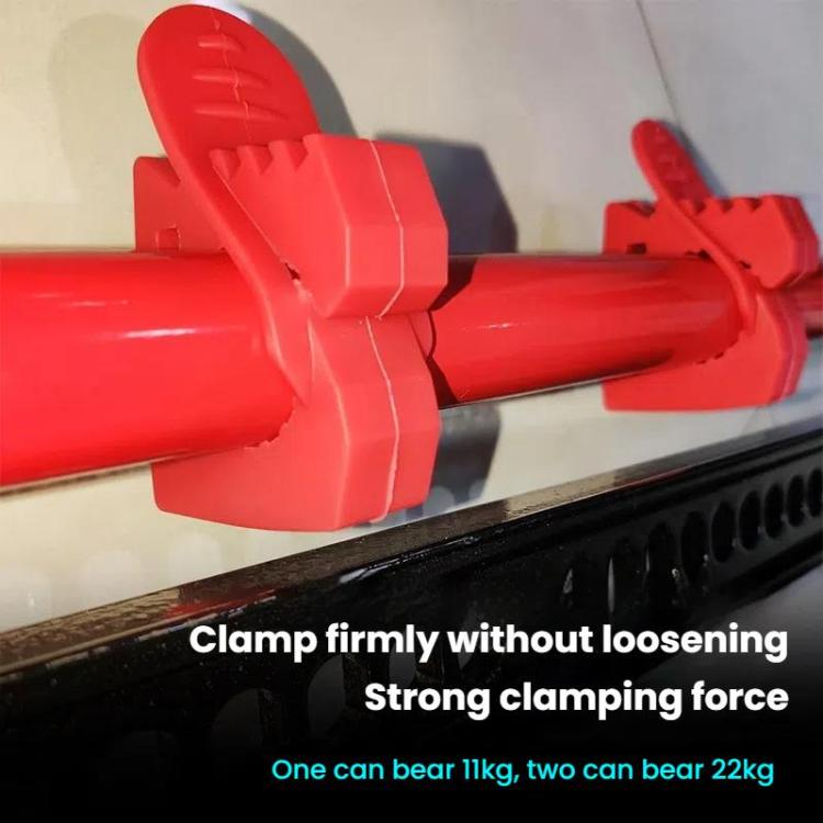 2pcs Outdoor Quick-Release Rubber Clamp Shovel Fixing Clip For Off-road Vehicle Luggage Rack Mounting Buckle