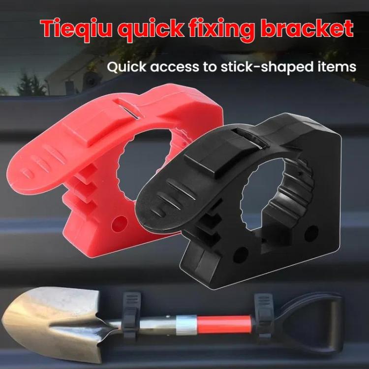 2pcs Outdoor Quick-Release Rubber Clamp Shovel Fixing Clip For Off-road Vehicle Luggage Rack Mounting Buckle
