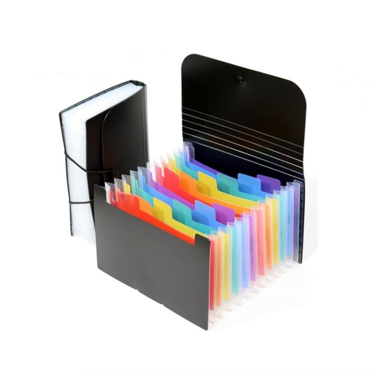 12 Pockets A6 File Organizer Expanding File Folders for Storage and Organization Colorful Inner