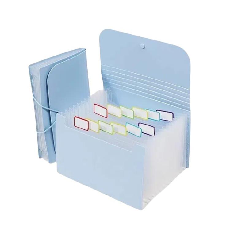 12 Pockets A6 File Organizer Expanding File Folders for Storage and Organization Natural Inner