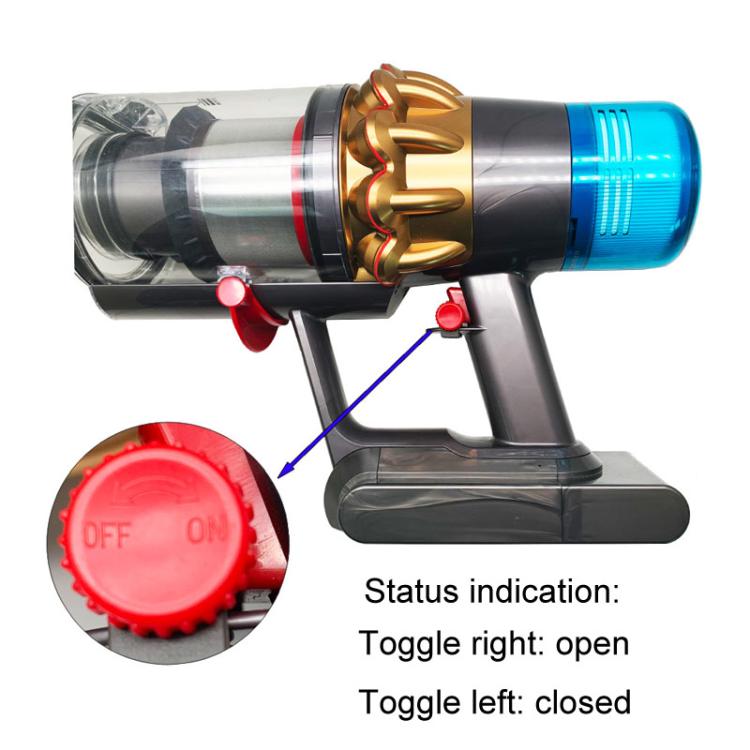 For Dyson V6 / V7 / V8 / V10 / V11 / V15 / V18 / Slim Vacuum Cleaner Switch Latch Holder, Style: Flat Latch