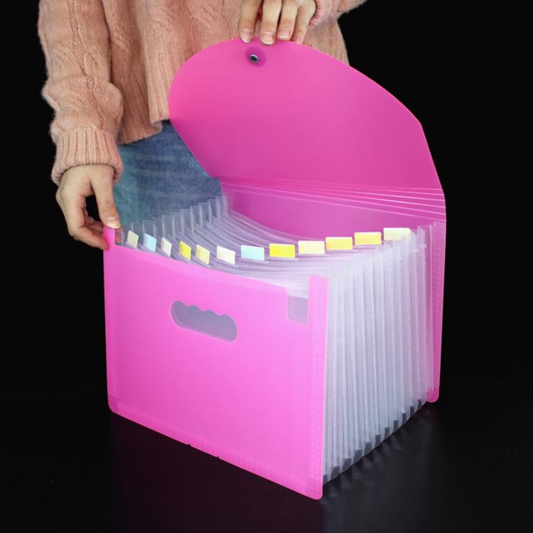 13 Pockets A4 Accordion File Organizer Expanding File Folders For Storage And Organization Red