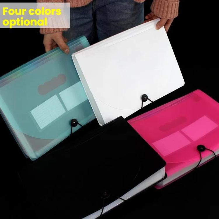 24 Pockets A4 Accordion File Organizer Expanding File Folders For Storage And Organization White