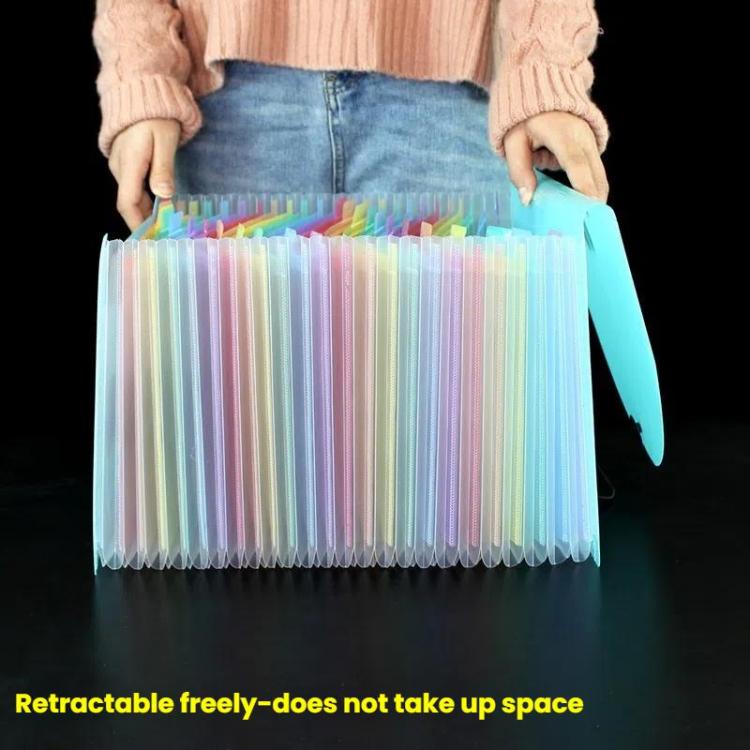 13 Pockets A4 Accordion File Organizer Expanding File Folders For Storage And Organization Red