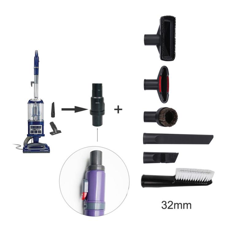 For Shark NV350 / NV360 / UV440 Series Vacuum Cleaner 32mm Adaptor - Black