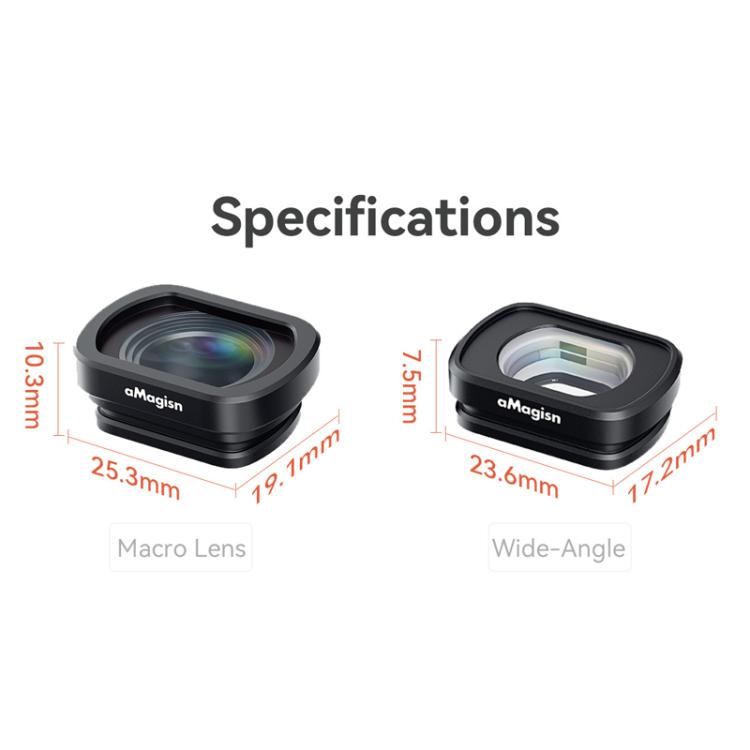 10X Macro Lens For DJI Pocket 3 aMagisn Magnetic Filter Accessories