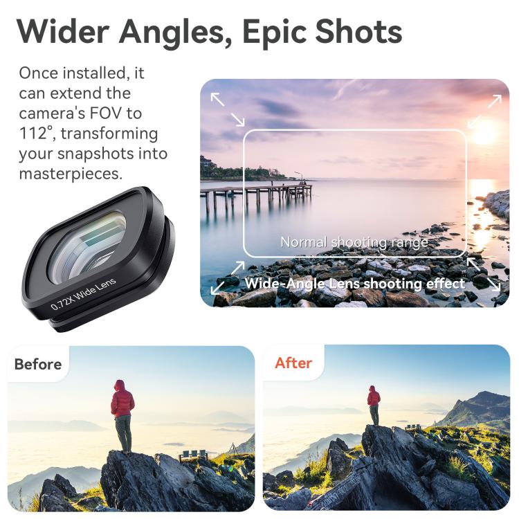10X Macro Lens For DJI Pocket 3 aMagisn Magnetic Filter Accessories
