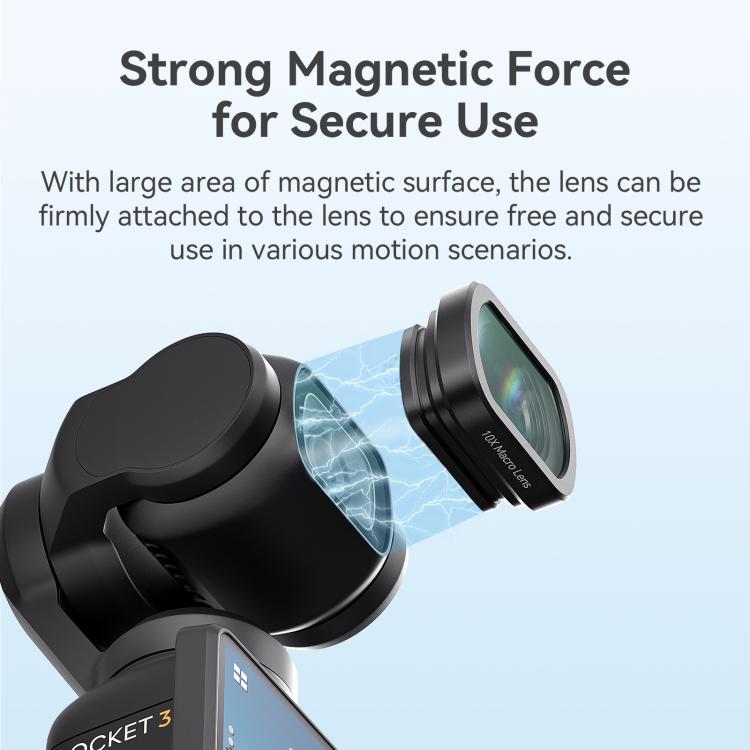 10X Macro Lens For DJI Pocket 3 aMagisn Magnetic Filter Accessories