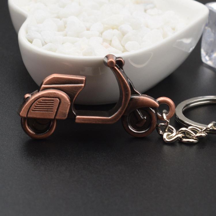 Electric Motorcycle Metal Keychain Pendant - GX-041