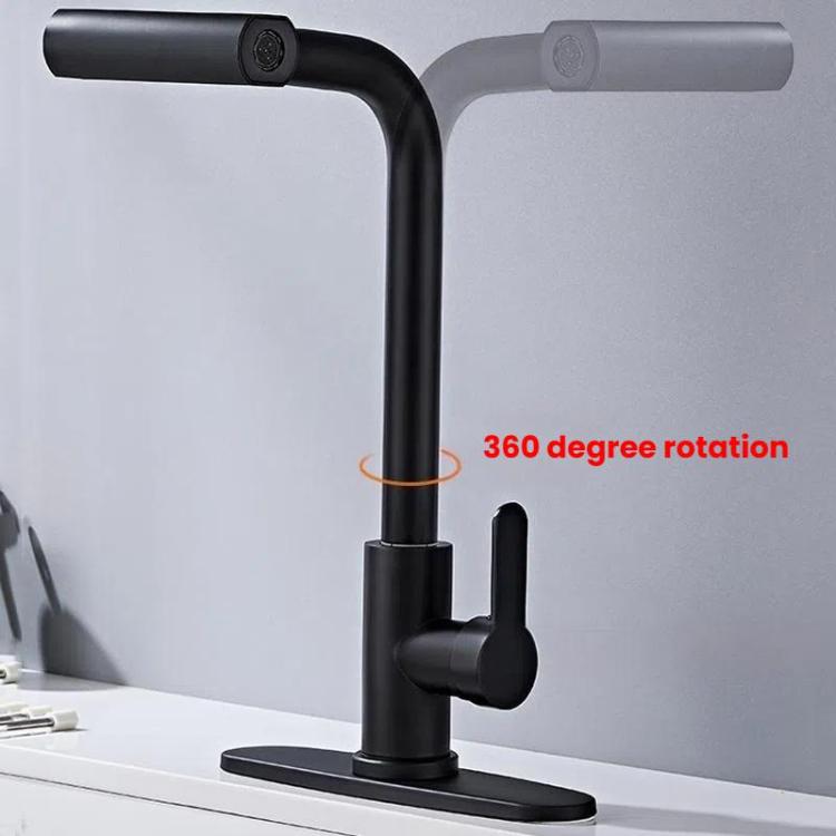 Pull-Out 4 Modes Waterfall Kitchen Faucet Hot/Cold Water Mixer Tap With Base