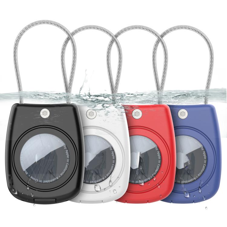 For AirTag 2nd Gen / AirTag 1st Gen Waterproof Case With Stainless Steel Rope Safety Lock Protective Shell