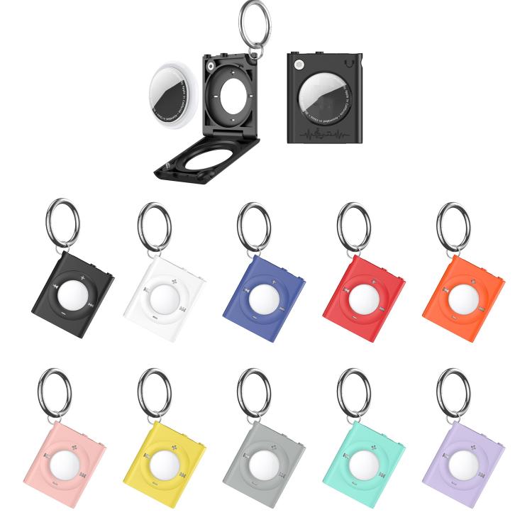 For AirTag 2nd Gen / AirTag 1st Gen Locator MP3 Style Protective Cover With Keychain