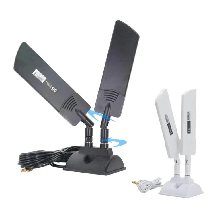 42dbi 5G Router External Antenna Outdoor Long Range WiFi Signal Coverage Booster, Spec: SMA Male White