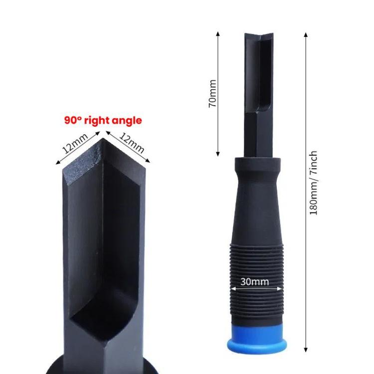 RUITOOL Woodworking 90 Degree Right Angle Chisel Slotting Chisel Notch Hinge Carving Tool