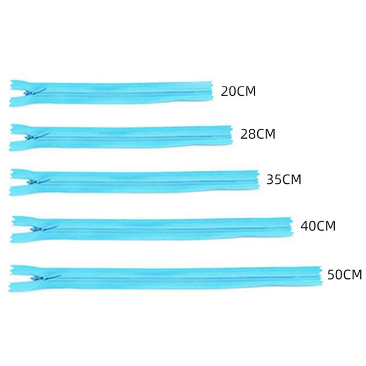 100pcs /Pack Invisible No.3 Garment Nylon Zipper, Color: Black 28cm