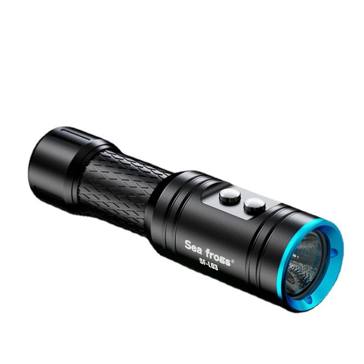 Sea Frogs  SF-L03 100m/325FT IPX8 Underwater Video Light 1000 lm Diving Flashlight - Blue