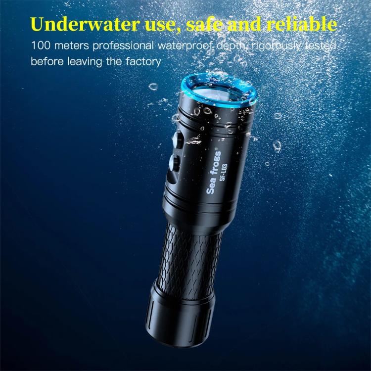 Sea Frogs  SF-L03 100m/325FT IPX8 Underwater Video Light 1000 lm Diving Flashlight - Blue