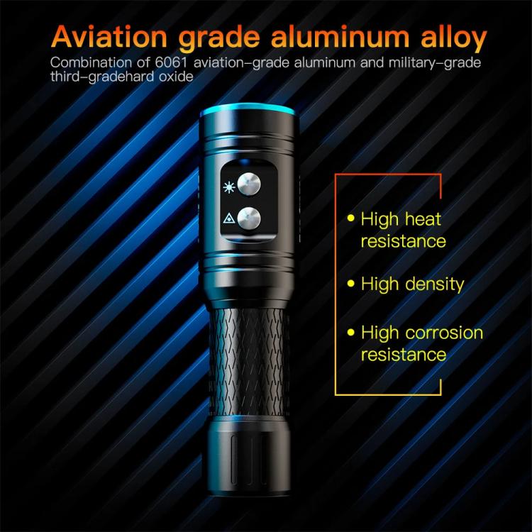 Sea Frogs  SF-L03 100m/325FT IPX8 Underwater Video Light 1000 lm Diving Flashlight - Blue