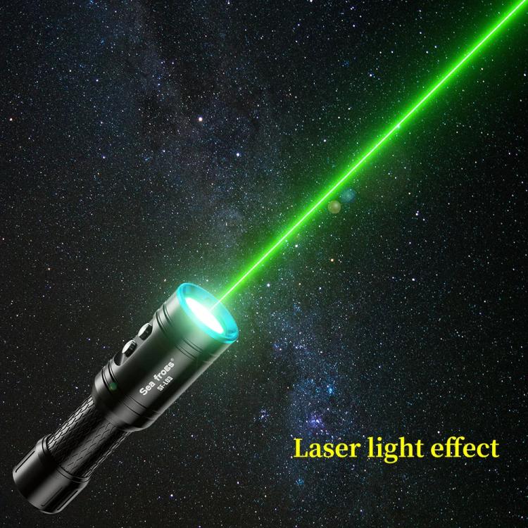 Sea Frogs  SF-L03 100m/325FT IPX8 Underwater Video Light 1000 lm Diving Flashlight - Blue
