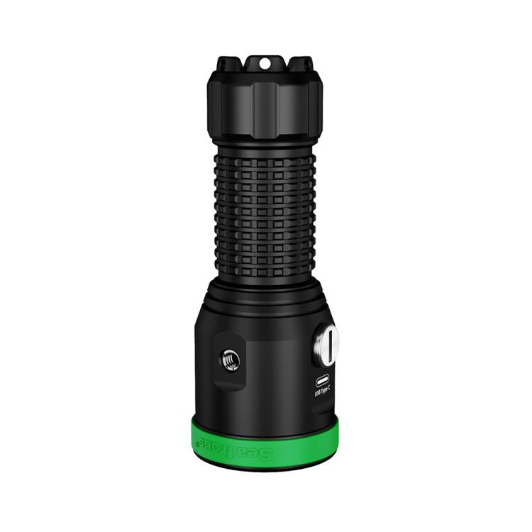 Sea Frogs  SF-30 100m/325FT Underwater Video Light 3000 lm Diving Flashlight - Green