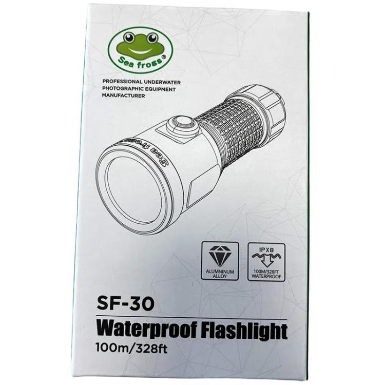 Sea Frogs  SF-30 100m/325FT Underwater Video Light 3000 lm Diving Flashlight - Green
