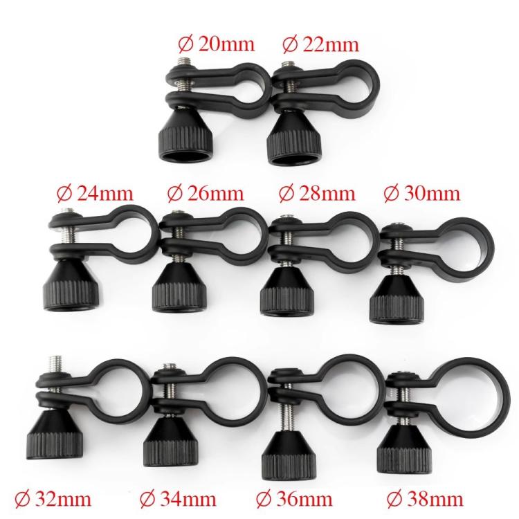 Diameter 26mm Adjustable Diving Flashlight Holder Mount Clamp For Dive Photography