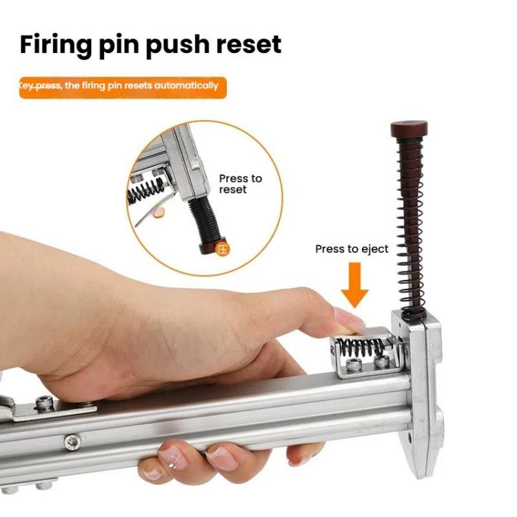 Manual Wire Trough Steel Nail Cement Nail Tool, Specifications: 18mm Steel Nails 400pcs /Box