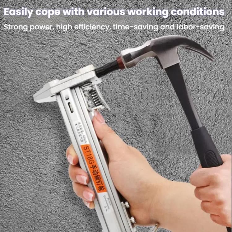 Manual Wire Trough Steel Nail Cement Nail Tool, Specifications: ST18