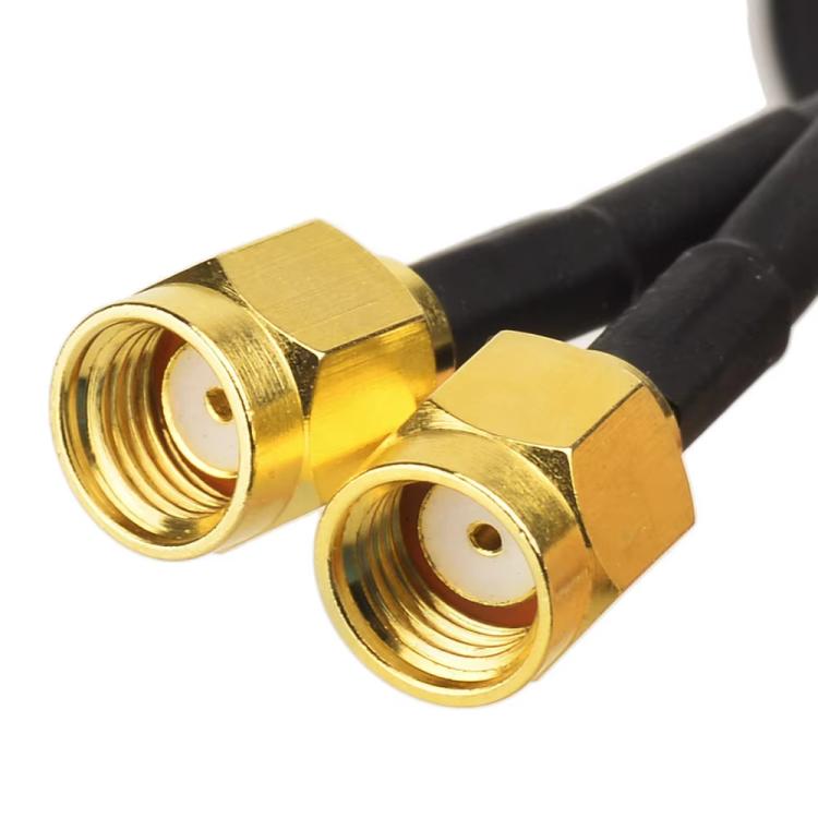 3M 2.4G/5G Dual-Band Antenna with 2 RP-SMA Male Connector Wireless WIFI Router Network Card High Gain Extension Antenna