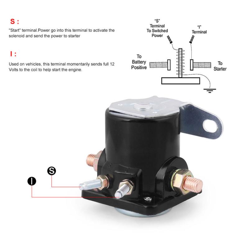 Heavy Duty Starter Solenoid Relay For Ford / Jeep / Lincoln / Mercury 1958-1991 SW-3 Parts - B6AZ-11450-A