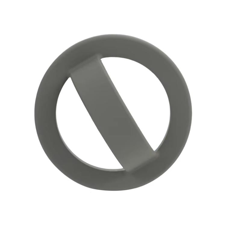 For IPhone/Huawei/Xiaomi Phone Holder Liquid Silicone Magsafe Finger Ring Clip Holder, Color: Gray