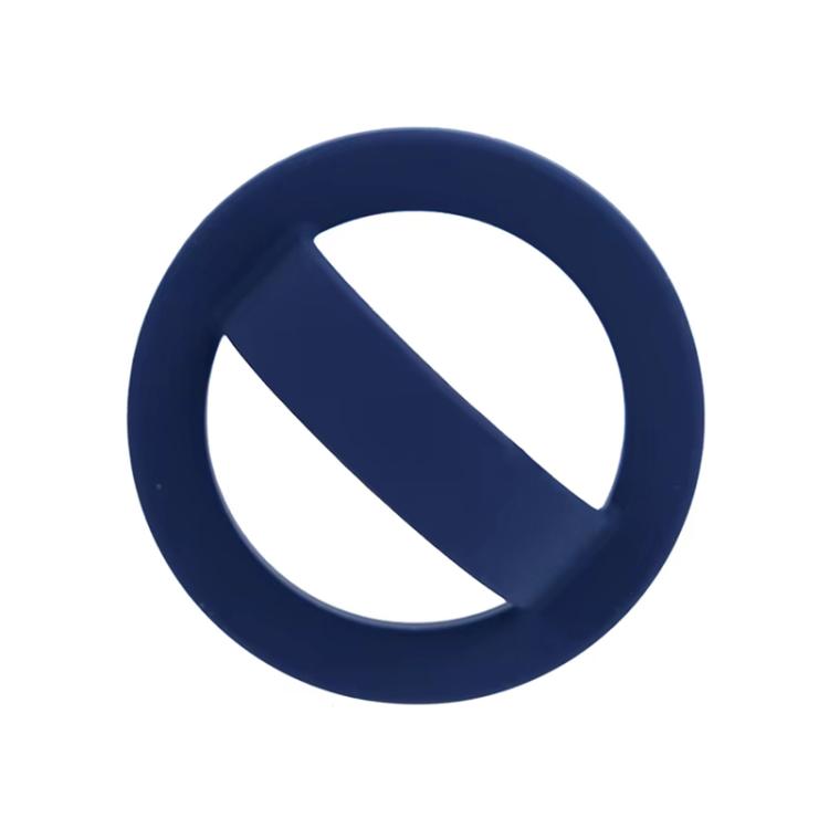 For IPhone/Huawei/Xiaomi Phone Holder Liquid Silicone Magsafe Finger Ring Clip Holder, Color: Dark Blue