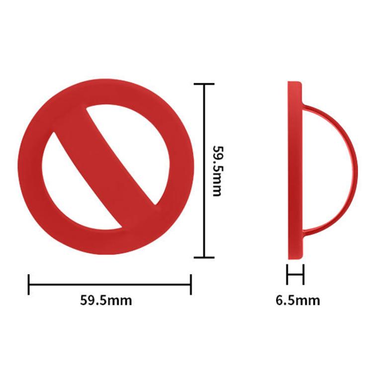 For IPhone/Huawei/Xiaomi Phone Holder Liquid Silicone Magsafe Finger Ring Clip Holder, Color: Pink