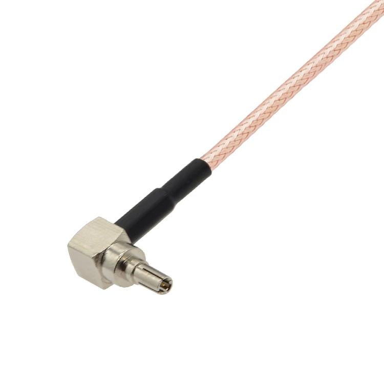 10cm F Male Straight to CRC9 Male 90 Degree Coaxial RF Cable RG316 Jumper Cable