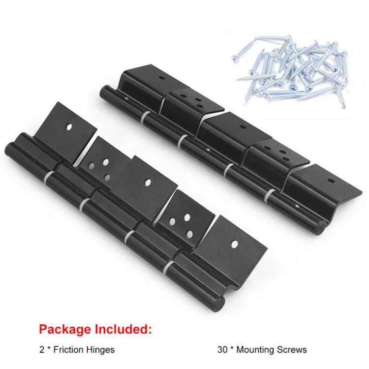 Caravan Door Hinges For Fifth Wheels Travel Trailers and Motorhomes - Black