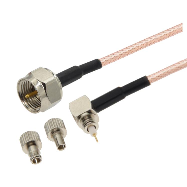 10cm F Male Straight To Dual TS9 / CRC9 Male Degree Coaxial RF Cable RG316 Jumper Cable