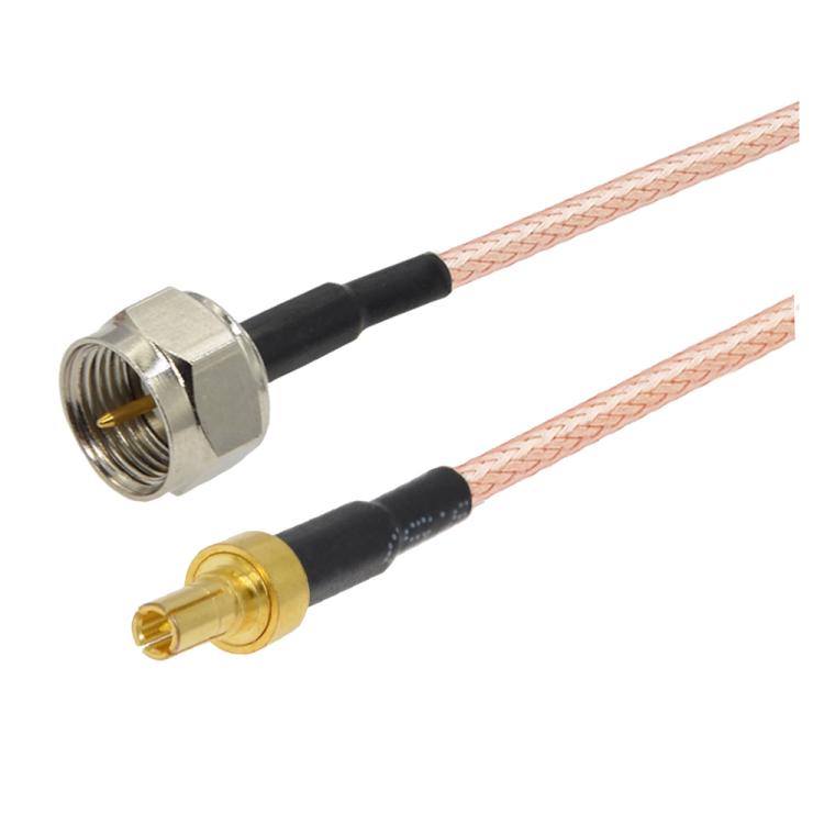20cm F Male To CRC9 Male Coaxial RF Cable RG316 Jumper Cable