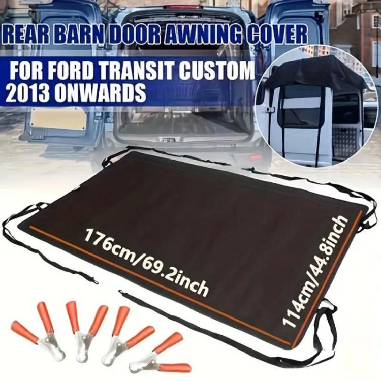 176 x 114cm Thickened Waterproof Sunshade Oxford Cloth RV Tailgate Sunshade Cover For Ford Transit Custom
