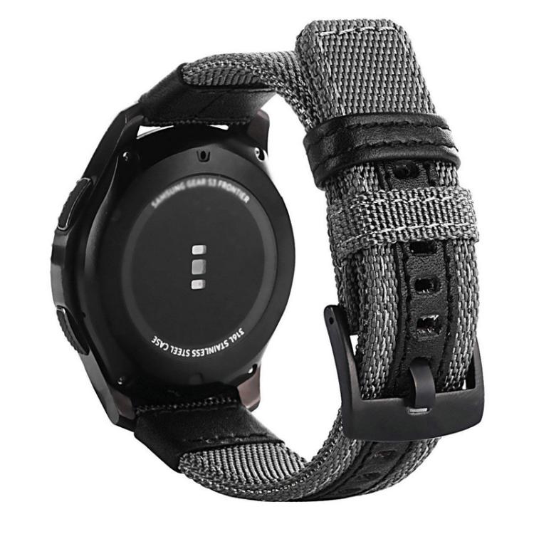 For Samsung Gear S3 Frontier / Classic Smart Quick Release Adjustable Nylon Watch Band, Size: 20mm