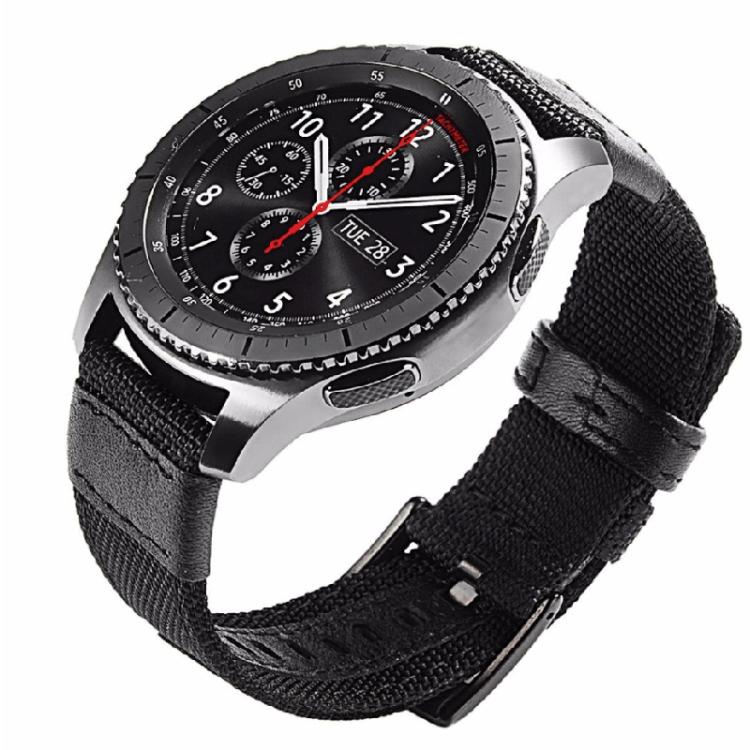 For Samsung Gear S3 Frontier / Classic Smart Quick Release Adjustable Nylon Watch Band, Size: 20mm