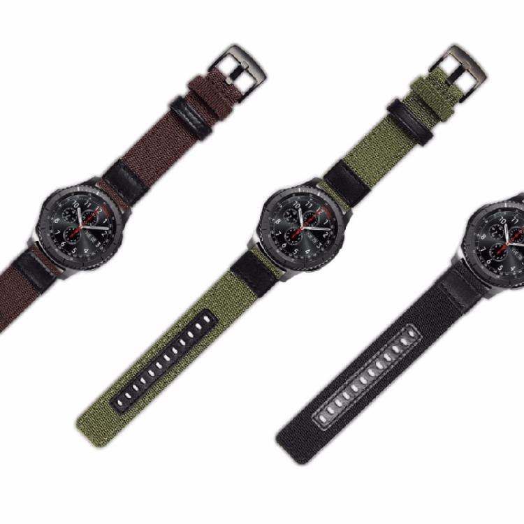 For Samsung Gear S3 Frontier / Classic Smart Quick Release Adjustable Nylon Watch Band, Size: 20mm