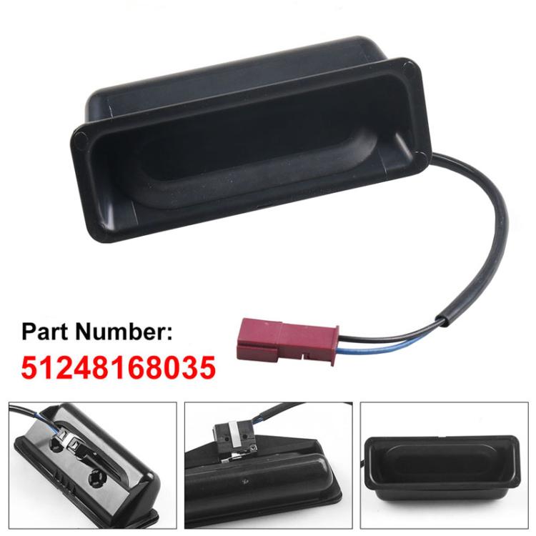 For BMW E39 525i / E60 530d Car Tailgate Trunk Switch Button - Black