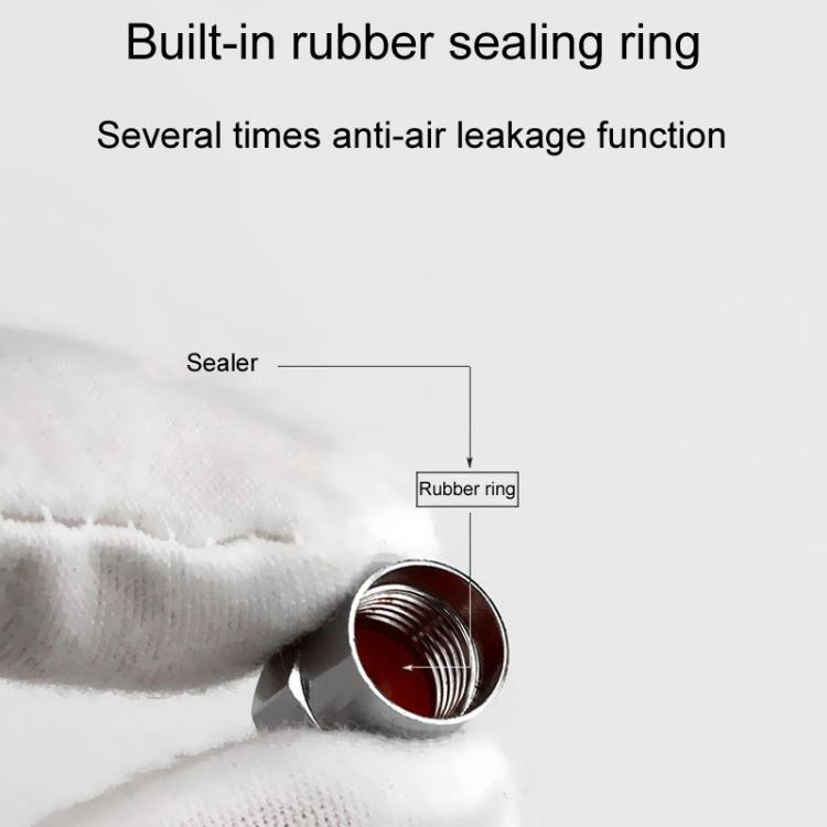 2 Sets Car Modification Aluminum Tire Valve Caps, Style: Graphic Model