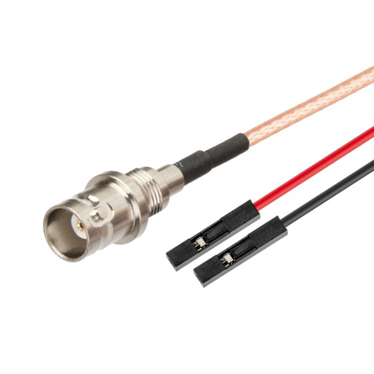 BNC Female To Dual DuPont Female RG316 RF Test Extension Adapter Cable