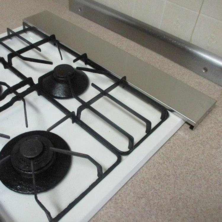 Stainless Steel Exhaust Vent Cover Gas Stove Cover Seasoning Rack Oil Splash Guard Retractable 43.5-80cm