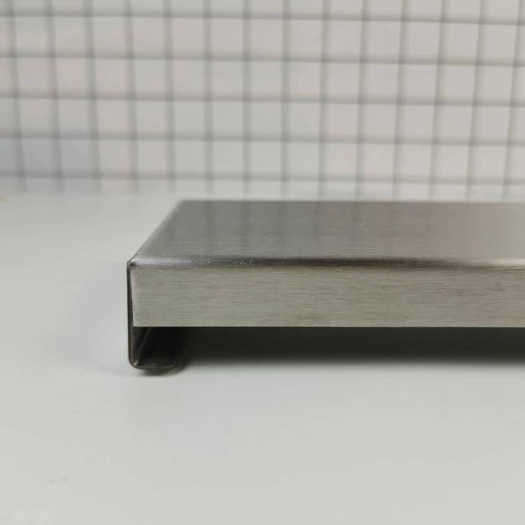 Stainless Steel Exhaust Vent Cover Gas Stove Cover Seasoning Rack Oil Splash Guard 64x10x2.5cm