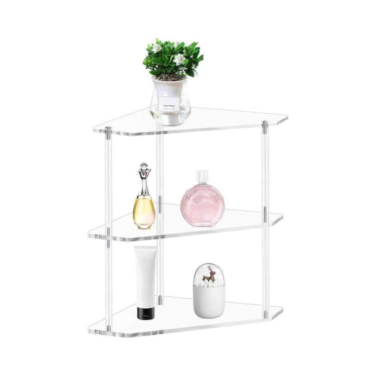 Three-Layer Acrylic Corner Storage Table For Living Room And Study - YX144