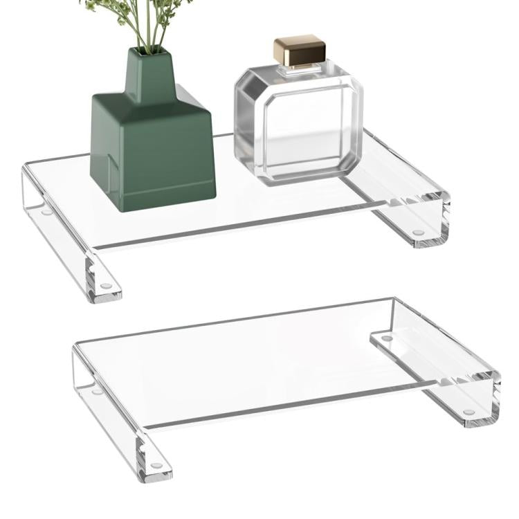 Acrylic Tray Base Dressing Table Storage Rack, Specifications: 2pcs