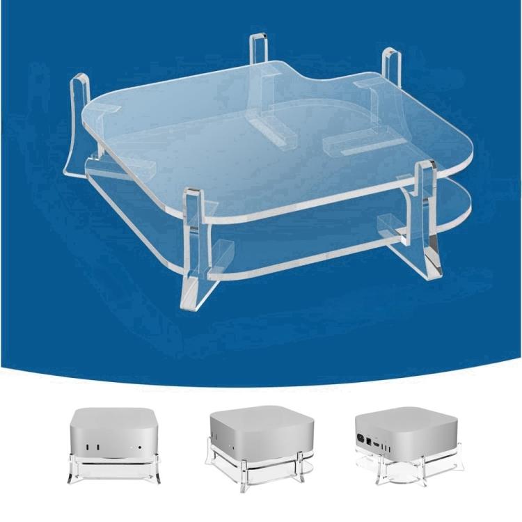 For MAC Mini M4 Desktop Acrylic Storage Bracket - YX146