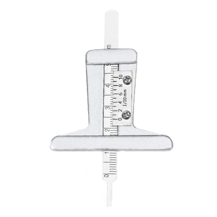 0-50mm Stainless Steel Tire Tread Depth Gauge - A1286